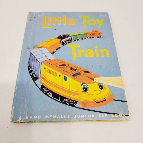 3 Vtg Mini Kids Rand McNally Books Hoppity Skip Policeman Dan Little Toy Train - Picture 10 of 14